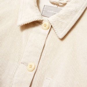 Everlane Spring Corduroy Chore Jacket/Shacket Cream